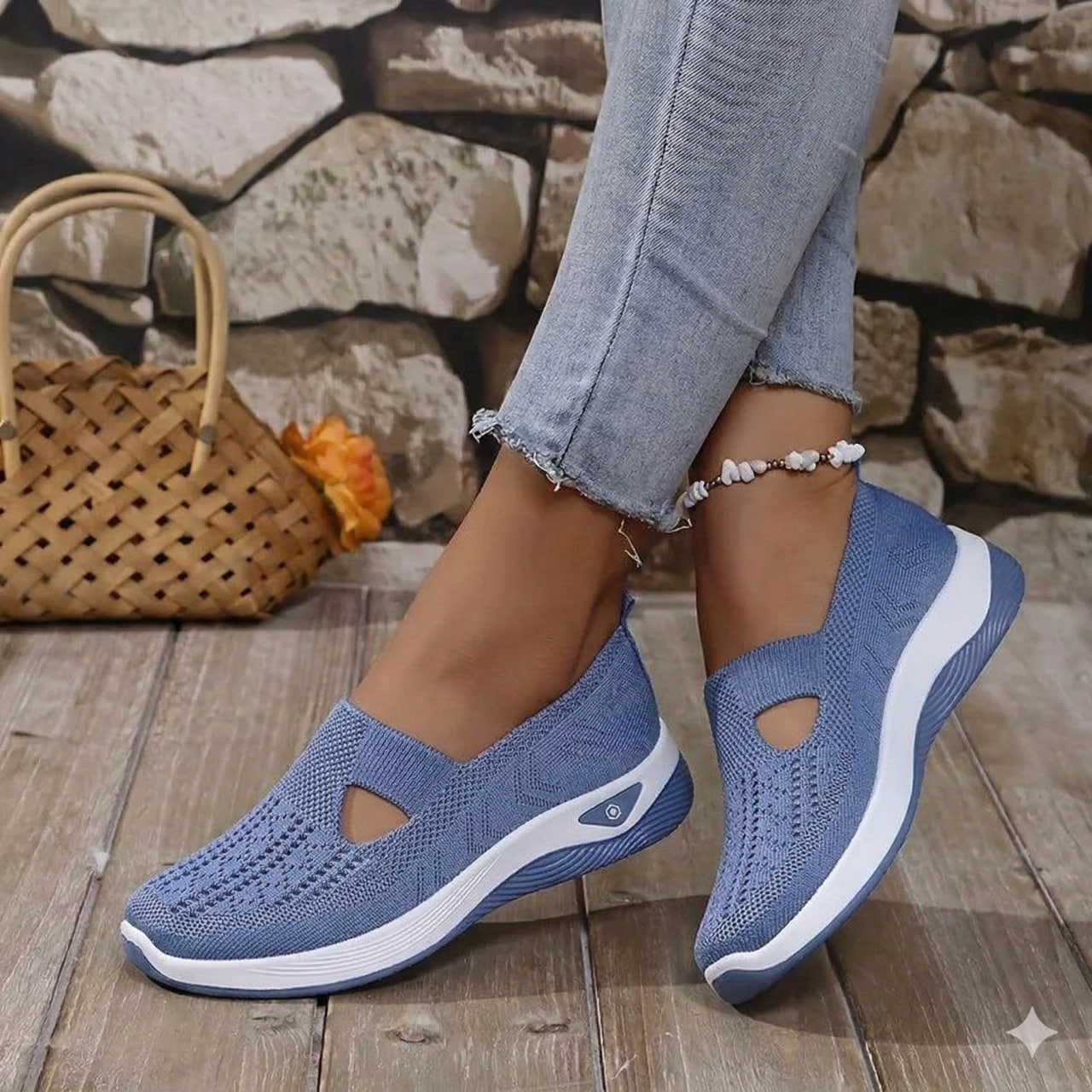 Pantofi sport damă din material tricotat